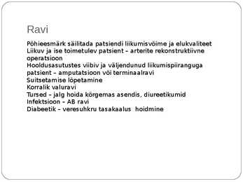 Alajäseme kriitiline krooniline isheemia #9