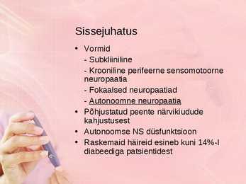 Diabeetiline autonoomne neuropaatia #2