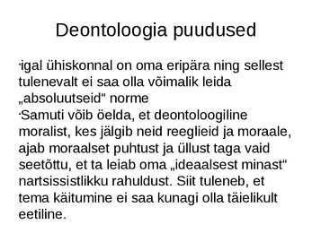 Eetika antropoloogiline alus #3