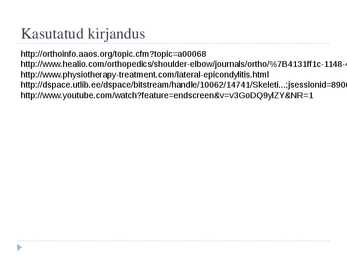 Epicondylitis lateralis #11