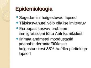 Juustega kaetud peanaha dermatofüütia #2