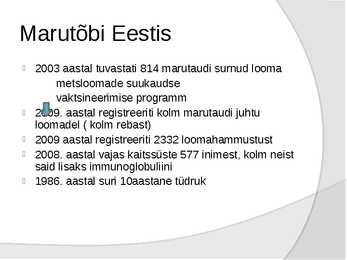 Marutõbi #4