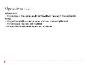 Peptilise haavandi tüsistused #14