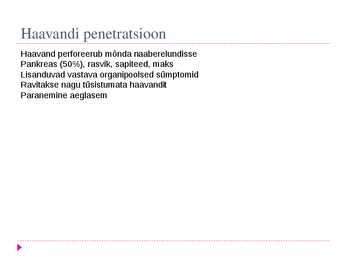 Peptilise haavandi tüsistused #19