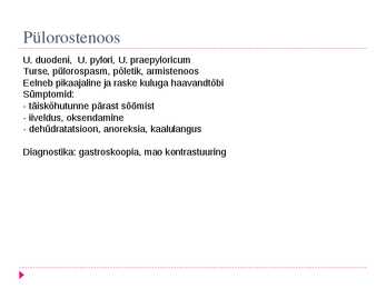 Peptilise haavandi tüsistused #20