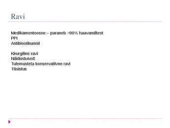 Peptilise haavandi tüsistused #5