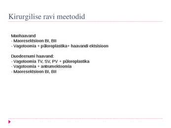 Peptilise haavandi tüsistused #6