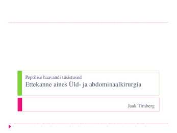 Peptilise haavandi tüsistused