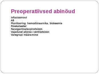 Peritoniit ettekanne #11