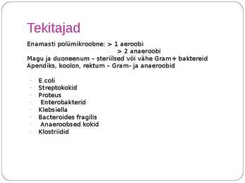 Peritoniit ettekanne #3
