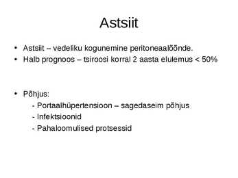 Portaalhupertensioon #7
