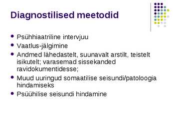 Skisofreenia diagnostika #2