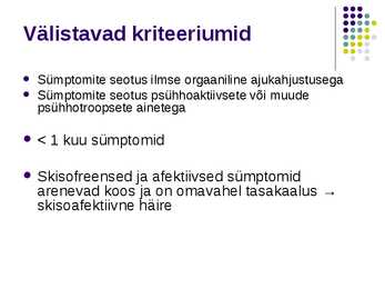 Skisofreenia diagnostika #6