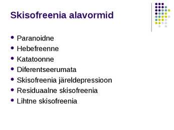 Skisofreenia diagnostika #7