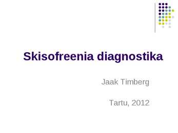 Skisofreenia diagnostika