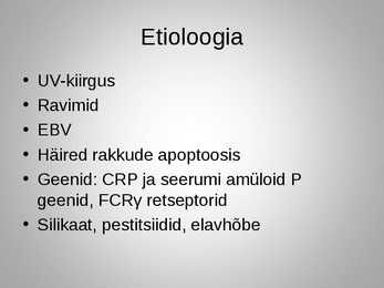 Süsteemne erütematoosne luupus #3