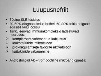 Süsteemne erütematoosne luupus #4