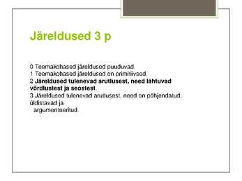 Arutluse kirjutamine #16