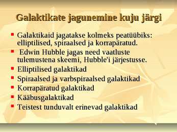 Linnutee ehk Galaktika #7