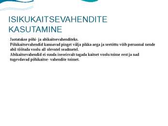 ELEKTRIOHUTUSE TAGAMINE KODUS JA TÖÖL #5