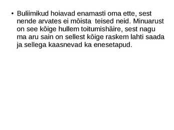 Toitumishäired #4