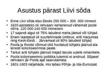 Rahvastik Rootsi ajal #2