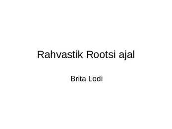 Rahvastik Rootsi ajal