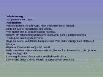 Rahvuslik toidukultuur #17
