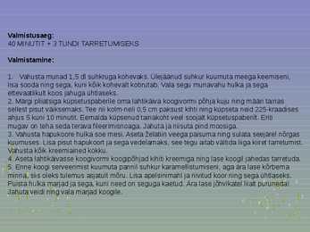 Rahvuslik toidukultuur #31