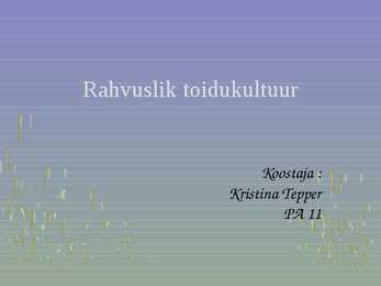 Rahvuslik toidukultuur