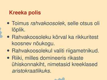 Kreeka riik ja ühiskond #3