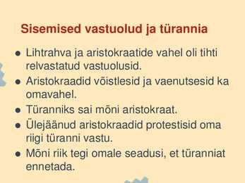 Kreeka riik ja ühiskond #7