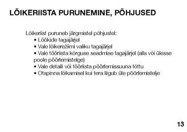 METALLIDE LÕIKETÖÖTLEMISE TEHNOLOOGIA ABC #20