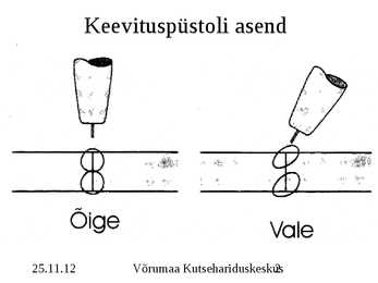 Keevituse õmbluse teostamise tehnoloogia #2