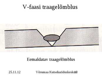 Keevituse õmbluse teostamise tehnoloogia #18