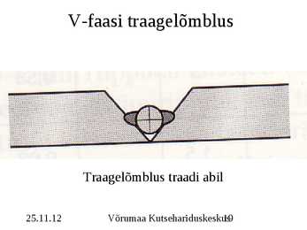 Keevituse õmbluse teostamise tehnoloogia #19