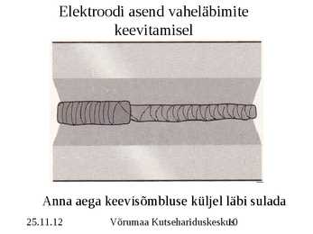 Keevituse õmbluse teostamise tehnoloogia #10