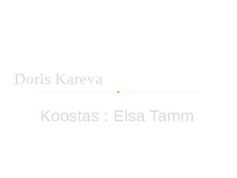 Luulekava - Doris Kareva
