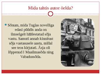 Presentatsioon Tuglasest-Elulugu-looming ja  Inimese Vari-analüüs #12