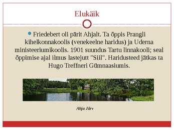 Presentatsioon Tuglasest-Elulugu-looming ja  Inimese Vari-analüüs #3