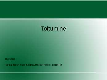 Toitumine