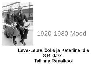 1920-1930 Mood