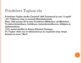 Friedebert Tuglas #2