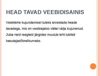 VEEBIDISAIN #22