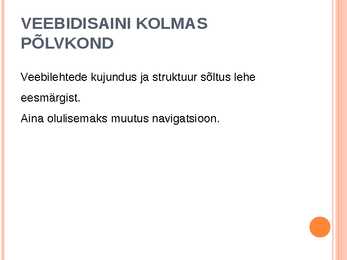 VEEBIDISAIN #8