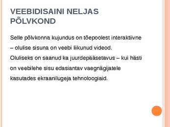 VEEBIDISAIN #10