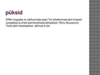TORI RAHVARÕIVAD #43