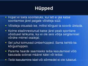 Kergejõustiku Võistlusmäärused #12