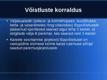 Kergejõustiku Võistlusmäärused #3
