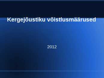 Kergejõustiku Võistlusmäärused